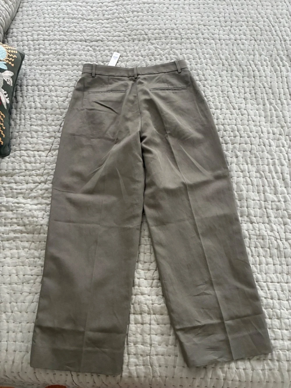 Banana Republic Olive Green Cotton/Linen blend trouser pants Size 4
